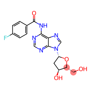 4-Fluoro-N-(9-((2R,4S,5R)-4-hydroxy-5-(hydroxymethyl)tetrahydrofuran-2-yl)-9H-purin-6-yl)benzamide