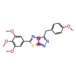 3-(4-methoxybenzyl)-6-(3,4,5-trimethoxyphenyl)[1,2,4]triazolo[3,4-b][1,3,4]thiadiazole