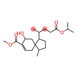 Spiro[4.5]dec-7-ene-1-butanoic acid, 9-hydroxy-8-(methoxycarbonyl)-γ,4-dimethyl-, 1-methylethyl ester, [1R-[1α(R*),4β,5β(S*)]]- (9CI)