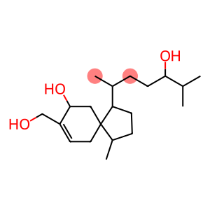 Spiro[4.5]dec-7-ene-1-butanol, 9-hydroxy-8-(hydroxymethyl)-δ,4-dimethyl-α-(1-methylethyl)-, [1R-[1α(αR*,δR*),4β,5β(S*)]]- (9CI)