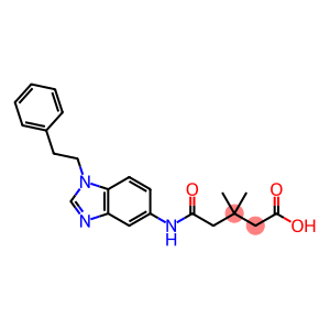 3,3-dimethyl-5-oxo-5-{[1-(2-phenylethyl)-1H-benzimidazol-5-yl]amino}pentanoic acid