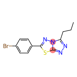 6-(4-bromophenyl)-3-propyl[1,2,4]triazolo[3,4-b][1,3,4]thiadiazole