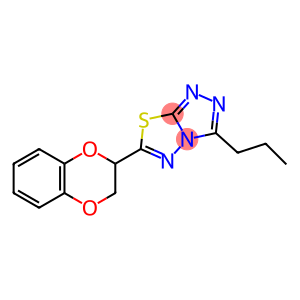 6-(2,3-dihydro-1,4-benzodioxin-2-yl)-3-propyl[1,2,4]triazolo[3,4-b][1,3,4]thiadiazole