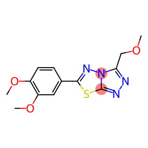 6-(3,4-dimethoxyphenyl)-3-(methoxymethyl)[1,2,4]triazolo[3,4-b][1,3,4]thiadiazole