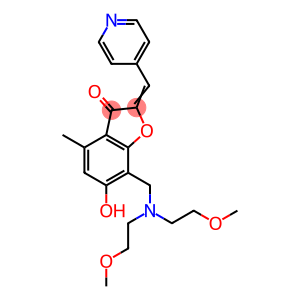 7-{[bis(2-methoxyethyl)amino]methyl}-6-hydroxy-4-methyl-2-(4-pyridinylmethylene)-1-benzofuran-3(2H)-one