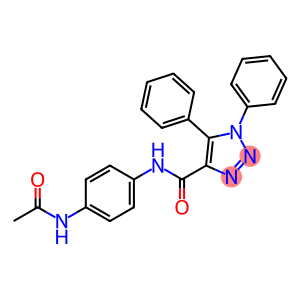 N-[4-(acetylamino)phenyl]-1,5-diphenyl-1H-1,2,3-triazole-4-carboxamide