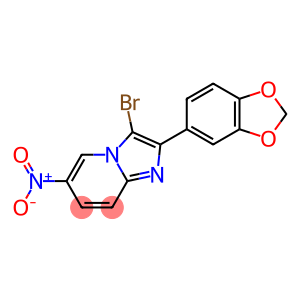 2-(2H-1,3-benzodioxol-5-yl)-3-bromo-6-nitroimidazo[1,2-a]pyridine