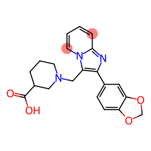 1-(2-BENZO[1,3]DIOXOL-5-YL-IMIDAZO[1,2-A]PYRIDIN-3-YLMETHYL)-PIPERIDINE-3-CARBOXYLIC ACID