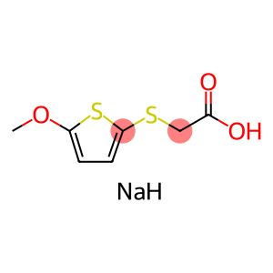 Acetic acid, 2-[(5-methoxy-2-thienyl)thio]-, sodium salt (1:1)