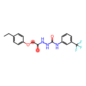 2-(4-ethylphenoxy)-N-({[3-(trifluoromethyl)phenyl]carbamoyl}amino)acetamide