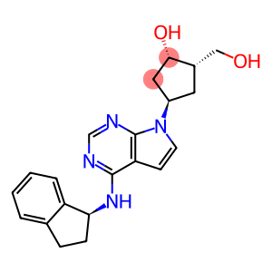 (1S,2S,4R)-4-(4-(((S)-2,3-二氢-1H-茚-1-基)氨基)-7H-吡咯并[2,3-D]嘧啶-7-基)-2-(羟基甲基)环戊醇