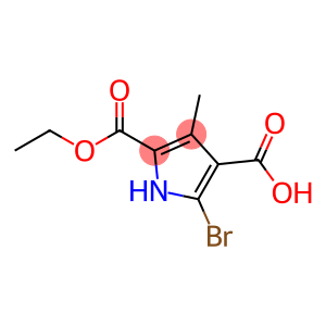 ETHYL 5-BROMO-4-CARBOXY-3-METHYL-2-PYRROLECARBOXYLATE