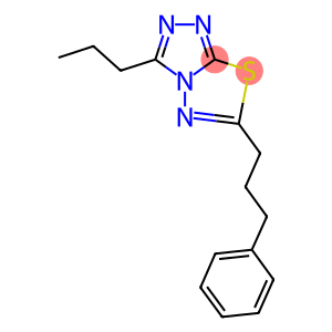 6-(3-phenylpropyl)-3-propyl[1,2,4]triazolo[3,4-b][1,3,4]thiadiazole