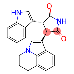 rel-(3R,4R)-3-(5,6-二氢-4H-吡咯并[3,2,1-ij]喹啉-1-基)-4-(1H-吲哚-3-基)-2,5-吡咯烷二酮