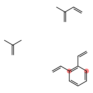 二乙烯基苯与2-甲基-1,3-丁二烯和2-甲基丙烯的聚合物