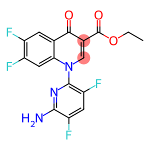 3-quinolinecarboxylic acid, 1-(6-amino-3,5-difluoro-2-pyridinyl)-8-chloro-6,7-difluoro-1,4-dihydro-4-oxo-, ethyl ester