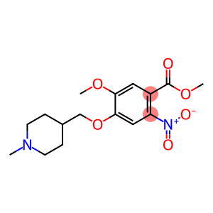 Benzoic acid, 5-methoxy-4-[(1-methyl-4-piperidinyl)methoxy]-2-nitro-, methyl ester