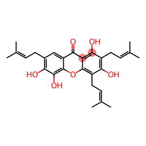 9H-Xanthen-9-one, 1,3,5,6-tetrahydroxy-2,4,7-tris(3-methyl-2-buten-1-yl)-