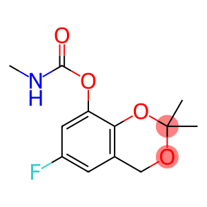 4H-1,3-Benzodioxin-8-ol, 6-fluoro-2,2-dimethyl-, methylcarbamate (9CI)
