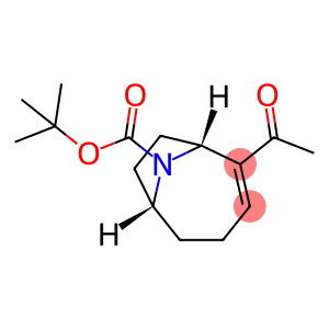 9-Azabicyclo[4.2.1]non-2-ene-9-carboxylicacid, 2-acetyl-, 1,1-diMethylethyl ester, (1R)- (9CI)