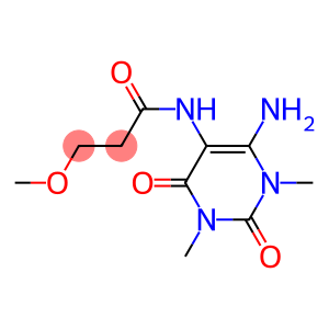 Propanamide,  N-(6-amino-1,2,3,4-tetrahydro-1,3-dimethyl-2,4-dioxo-5-pyrimidinyl)-3-methoxy-