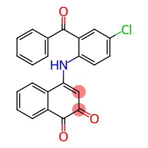1,2-Naphthalenedione, 4-[(2-benzoyl-4-chlorophenyl)amino]-