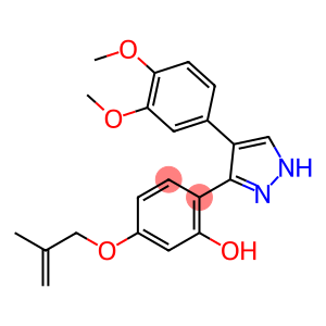 2-[4-(3,4-dimethoxyphenyl)-1H-pyrazol-5-yl]-5-[(2-methylprop-2-en-1-yl)oxy]phenol