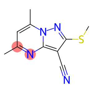 5,7-二甲基-2-(甲硫基)吡唑并[1,5-a]嘧啶-3-腈