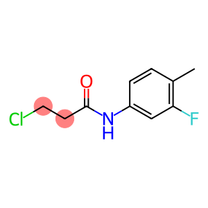 3-Chloro-N-(3-fluoro-4-methylphenyl)propanamide