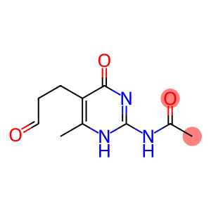 N-[4-methyl-6-oxo-5-(3-oxopropyl)-3H-pyrimidin-2-yl]acetamide