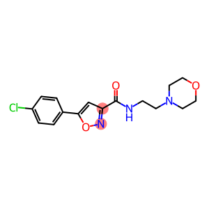 3-Isoxazolecarboxamide, 5-(4-chlorophenyl)-N-[2-(4-morpholinyl)ethyl]-