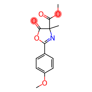 4-Oxazolecarboxylic  acid,  4,5-dihydro-2-(4-methoxyphenyl)-4-methyl-5-oxo-,  methyl  ester