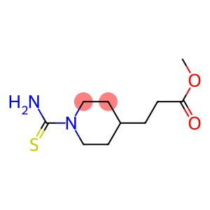 4-Piperidinepropanoic  acid,  1-(aminothioxomethyl)-,  methyl  ester