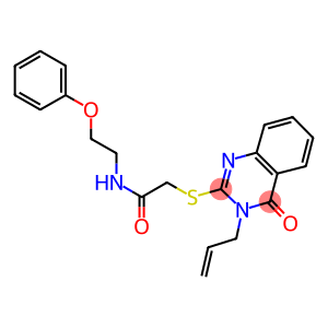 2-[(3-allyl-4-oxo-3,4-dihydro-2-quinazolinyl)sulfanyl]-N-(2-phenoxyethyl)acetamide