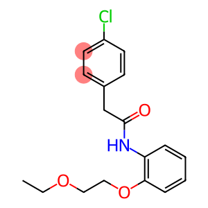 2-(4-chlorophenyl)-N-[2-(2-ethoxyethoxy)phenyl]acetamide