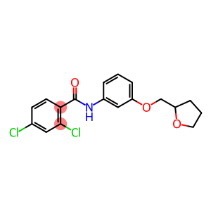 2,4-dichloro-N-[3-(tetrahydro-2-furanylmethoxy)phenyl]benzamide