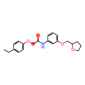 2-(4-ethylphenoxy)-N-[3-(tetrahydro-2-furanylmethoxy)phenyl]acetamide