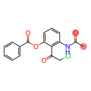 Acetamide,  N-[3-(benzoyloxy)-2-(chloroacetyl)phenyl]-  (9CI)