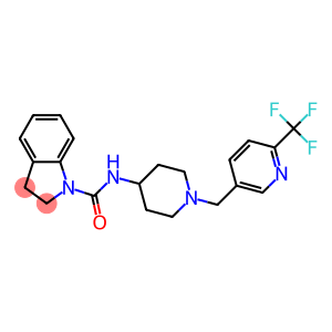1H-INDOLE-1-CARBOXAMIDE, 2,3-DIHYDRO-N-[1-[[6-(TRIFLUOROMETHYL)-3-PYRIDINYL]METHYL]-4-PIPERIDINYL]-