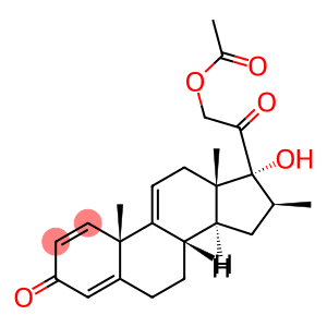 17,21-dihydroxy-16beta-methylpregna-1,4,9(11)-triene-3,20-dione 21-acetate