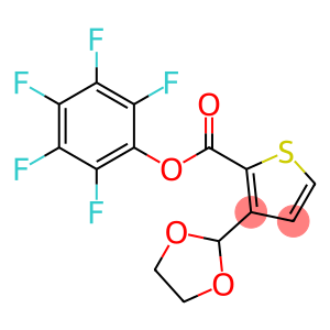 3-(1,3-dioxolan-2-yl)-2-thiophenecarboxylic acid (2,3,4,5,6-pentafluorophenyl) ester