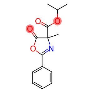 4-Oxazolecarboxylic  acid,  4,5-dihydro-4-methyl-5-oxo-2-phenyl-,  1-methylethyl  ester