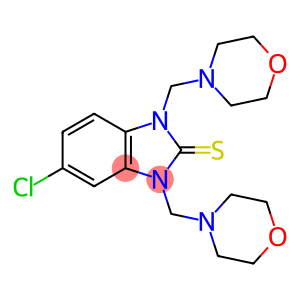 2H-Benzimidazole-2-thione, 5-chloro-1,3-dihydro-1,3-bis(4-morpholinylmethyl)-