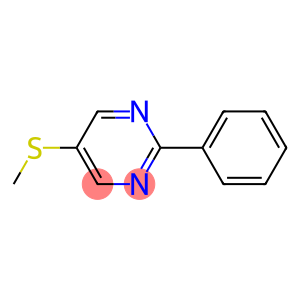 Pyrimidine,5-(methylthio)-2-phenyl-(7CI)