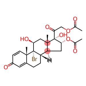16,21-Diacetoxy-9-brom-11,17-dihydroxy-3,20-dioxo-pregna-1,4-dien
