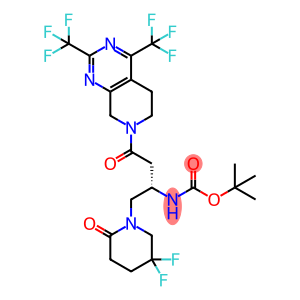 tert-butyl (S)-(4-(2,4-bis(trifluoromethyl)-5,8-dihydropyrido[3,4-d]pyrimidin-7(6H)-yl)-1-(5,5-difluoro-2-oxopiperidin-1-yl)-4-oxobutan-2-yl)carbamate