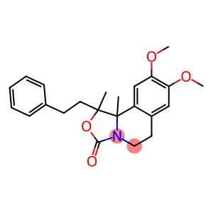 3H-Oxazolo[4,3-a]isoquinolin-3-one,  1,5,6,10b-tetrahydro-8,9-dimethoxy-1,10b-dimethyl-1-(2-phenylethyl)-