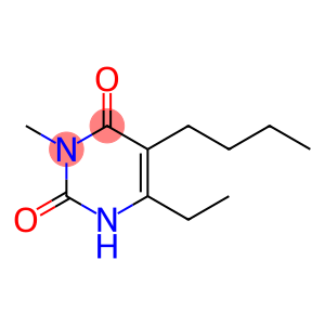 2,4(1H,3H)-Pyrimidinedione, 5-butyl-6-ethyl-3-methyl-