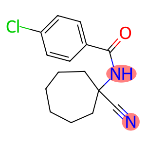 4-CHLORO-N-(1-CYANO-CYCLOHEPTYL)-BENZAMIDE