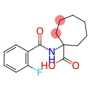1-(2-fluorobenzamido)cycloheptane-1-carboxylic acid